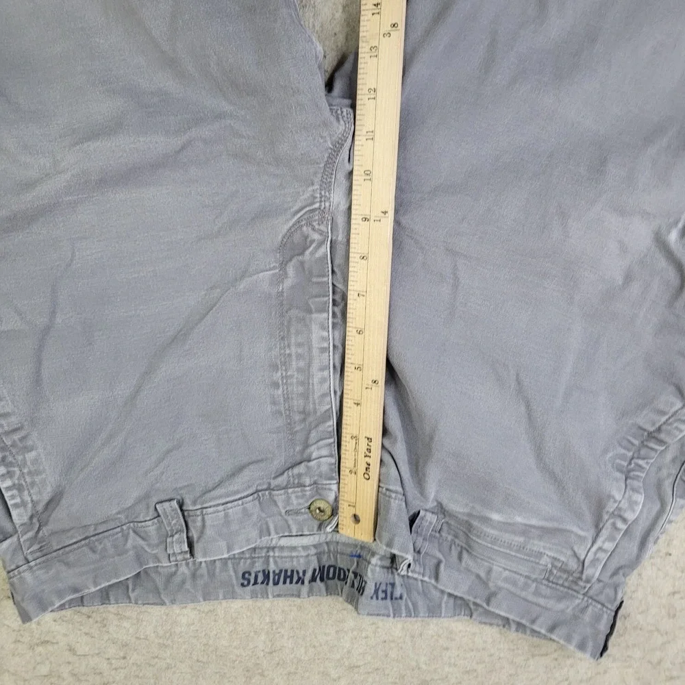 Duluth Trading Co Flex Ballroom Khakis Men's Pants Gray 40x30 Work Casual